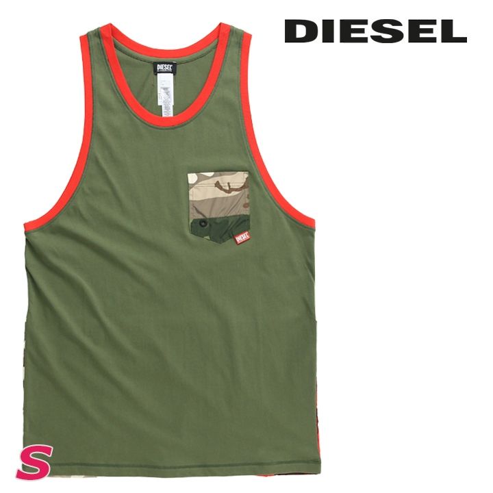 新品・未使用 ディーゼル DIESEL タンクトップ メンズ カモフラ