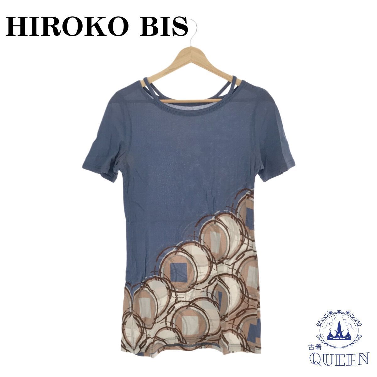 訳アリ】 HIROKO BIS ヒロコビス トップス Tシャツ 半袖 プリント