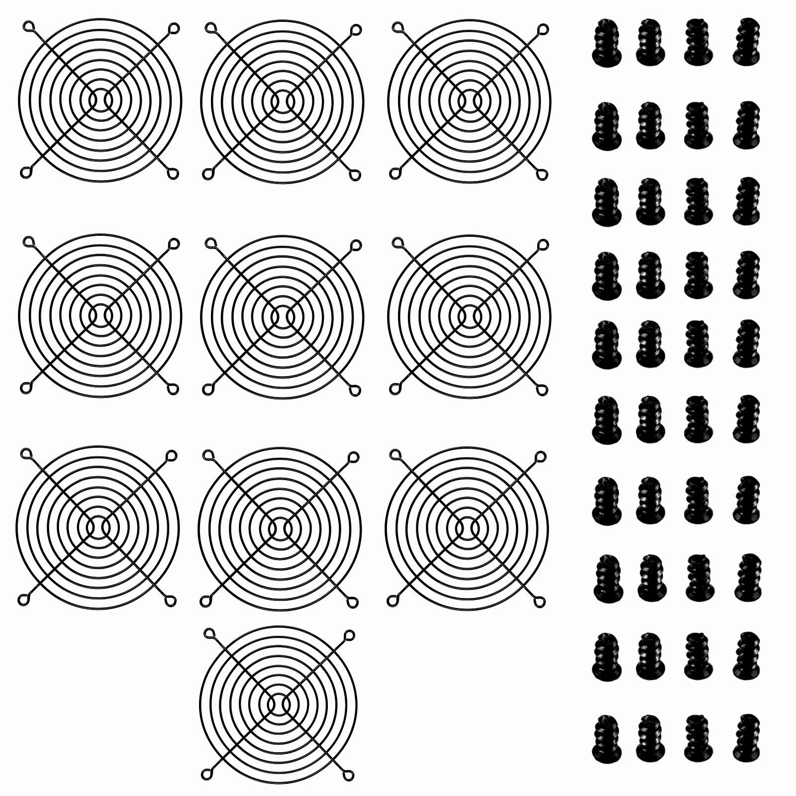 新品 Nivithi ファンガード120mm フィンガーカバー 金属製 12cm PC ケースファン用グリルガード