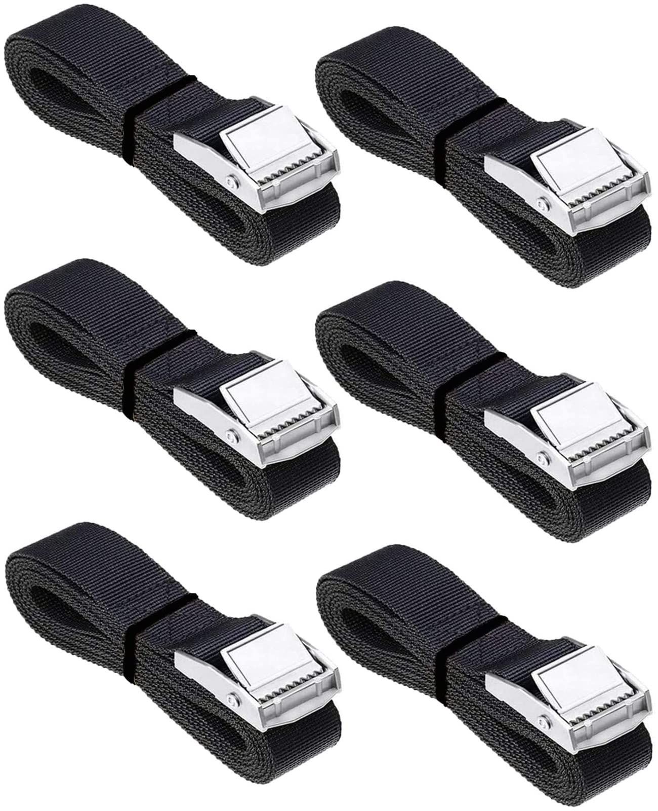 Style:2m Amtake 荷締めベルト 荷物 固定ベルト にじめベルト 2m バイク にもつ固定ベルト 幅25mm 6本セット