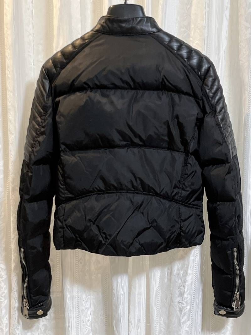 MONCLER KERKYRA ダウンジャケット ライダース レザー サイズ2 MONCLER モンクレール 国内正規品 KERKYRA レザー切替 ライダース