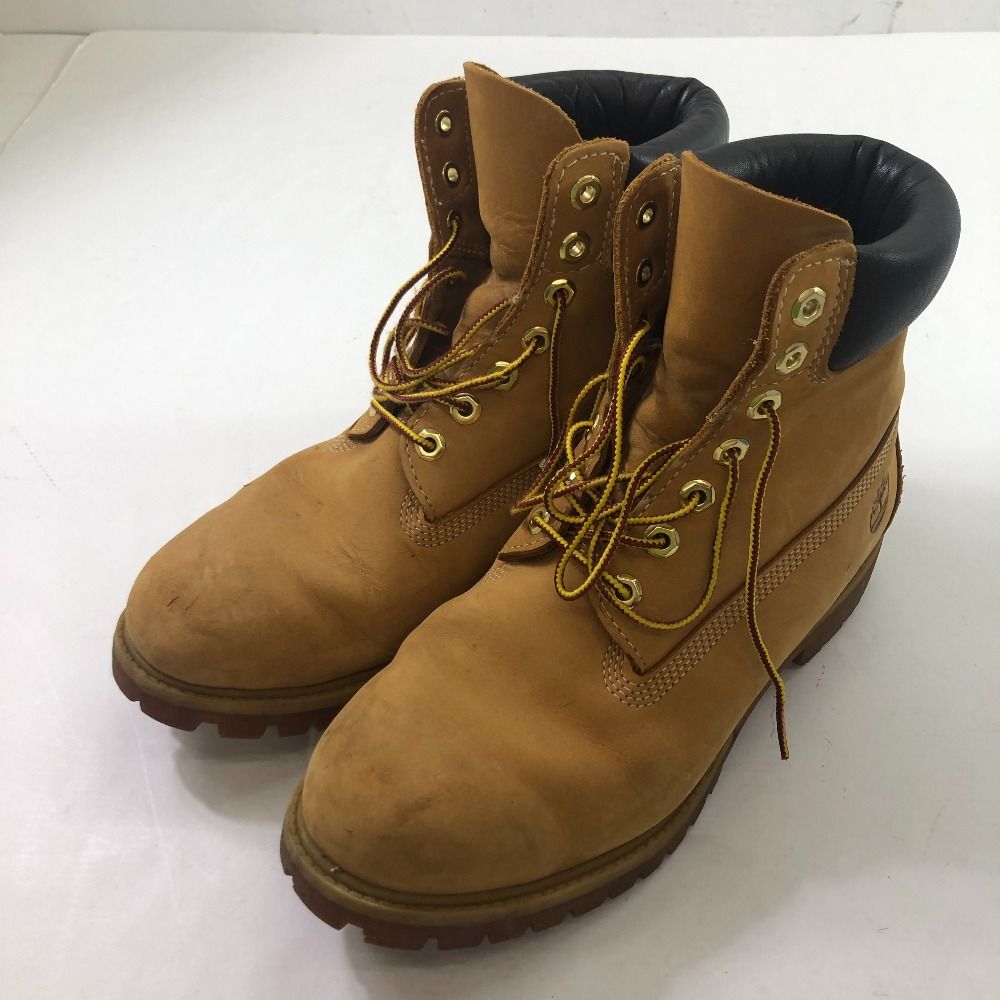 04w1920∞※【中古】 Timberland ティンバーランド 6インチブーツ 10061 5198 ウィート ヌバック US 9W 27cm相当  防水 【八王子店】 - メルカリ