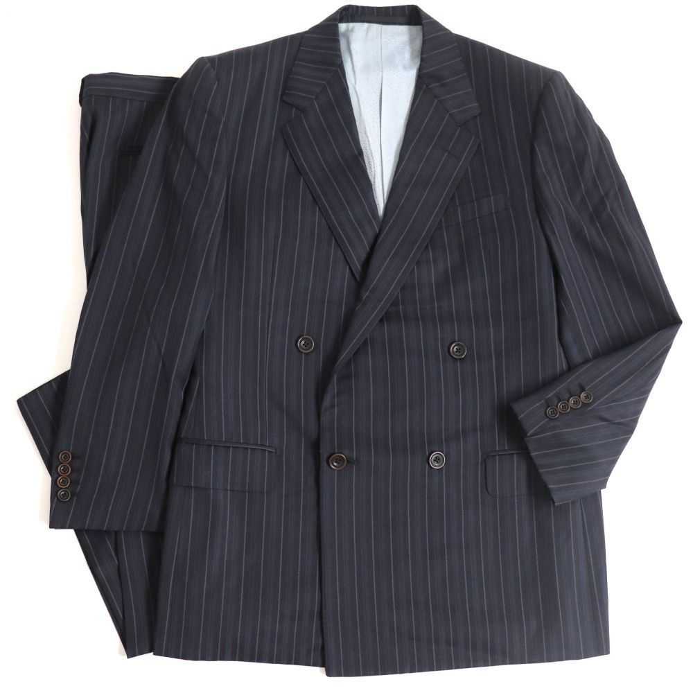 GIANNI VERSACE ストライプ ブラックスーツ GIANNI VERSACE(ジャンニヴェルサーチ) ストライプスラックス