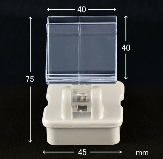 パネラック 白 W45×D60 【50個入】 ｜送料無料 パネルやPOPの取付に マグネットパネルホルダー ホワイト 【会社名・店舗名等の法人名義、団体名はきOK】