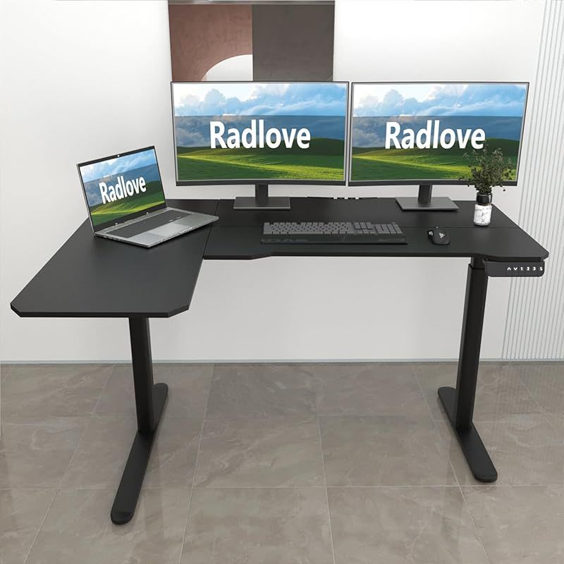 Radlove　電動昇降式パソコンデスク 幅150CM×奥行101CM 高さ調節 楽天市場】Radlove パソコンデスク 電動昇降式 デスク 幅150CM×奥行