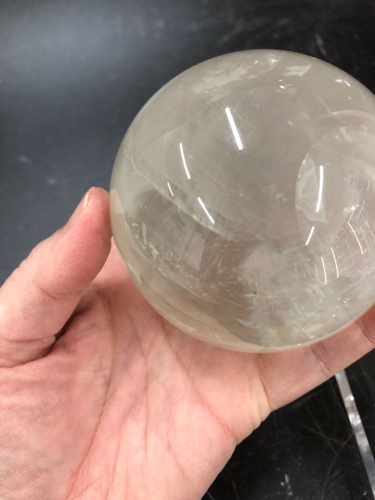 カルサイト丸玉76～80㎜ ブラジル産 ３個セット