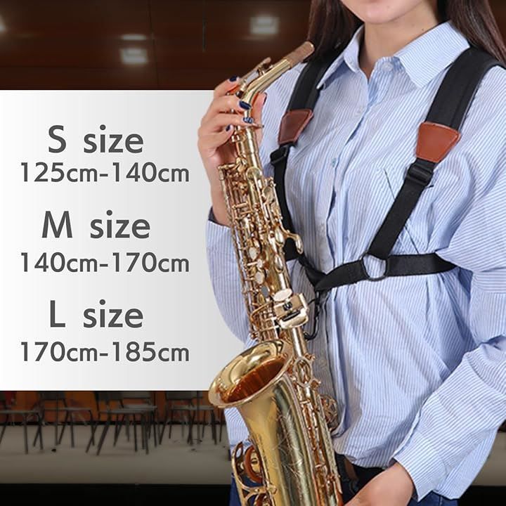 MO FACTORY サックス ストラップ ハーネス サックス用 肩掛け S/M/L