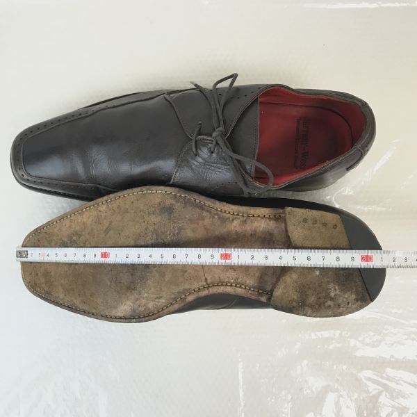 英国靴★ジェフリー ウエスト/JEFFERY-WEST★本革/グッドイヤー製法/Uチップ【9/27.5/暗茶/DARK BROWN】ビジネス/dress shoes◆bi-177 英国靴☆ジェフリー ウエスト/JEFFERY-WEST☆本革/グッドイヤー製法/U