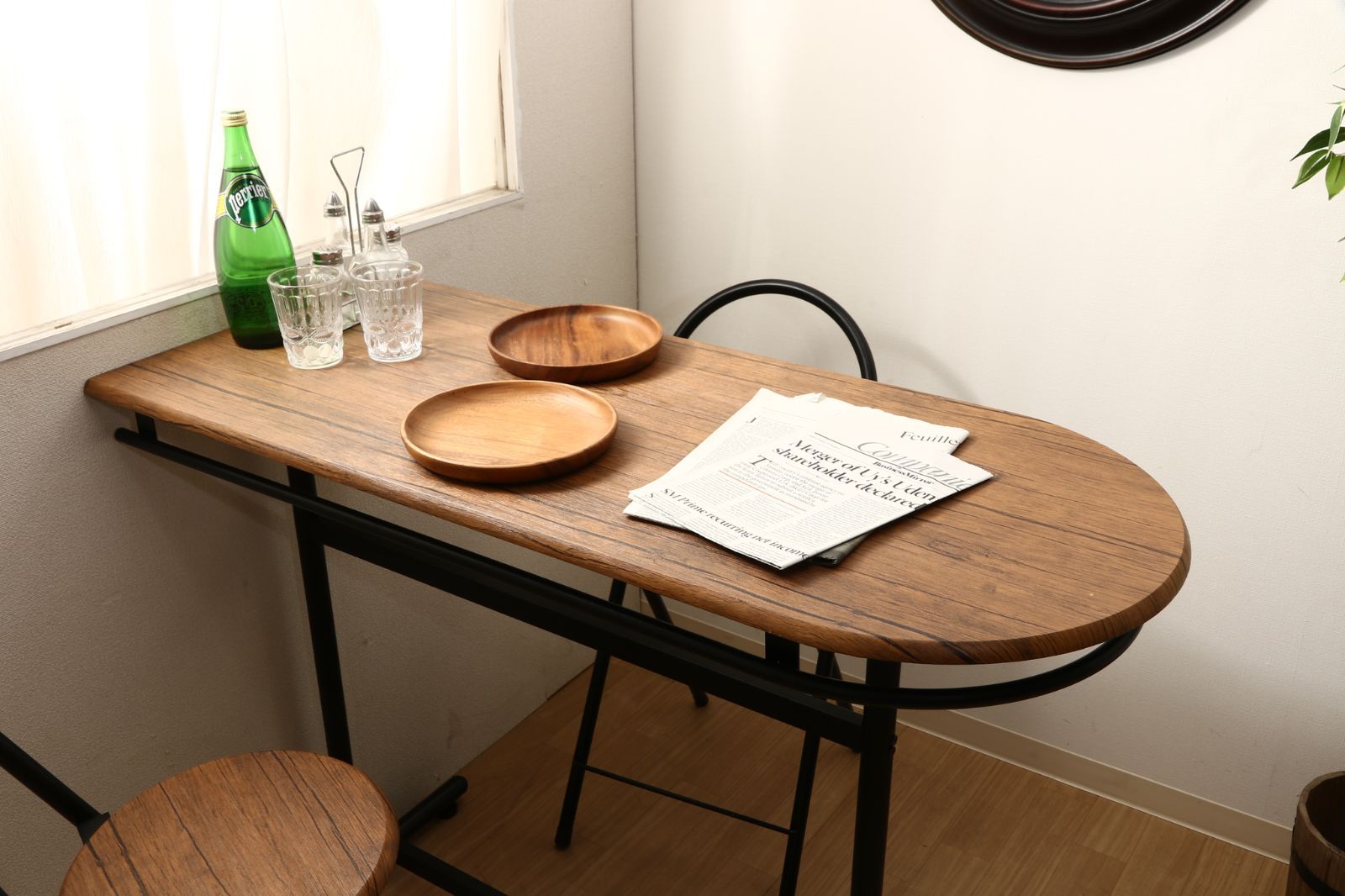 バーカウンターテーブル 3点セット テーブル 椅子2脚 カウンター