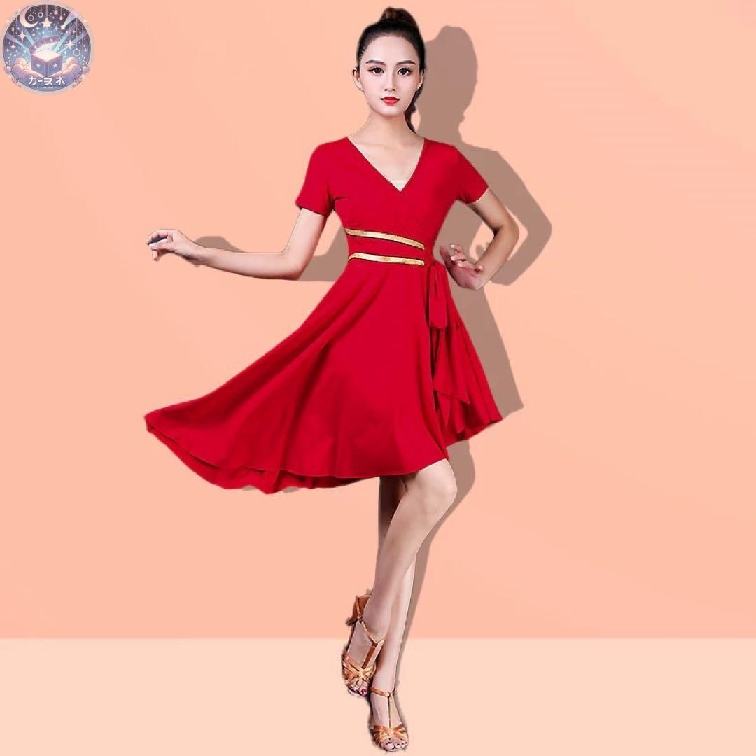 社交ダンス衣装 モダンドレス ロングワンピース モダン クリスアン