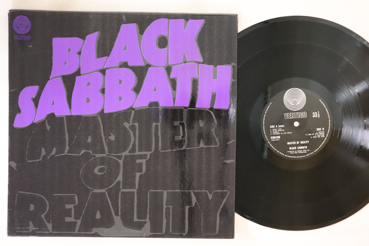 英LP Black Sabbath Master Of Reality (Box Sleeve) 6360050 VERTIGO /00260 英LP Black Sabbath Master Of Reality (Box Sleeve) 6360050