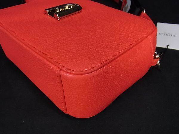 □極美品□ FURLA フルラ スリーク ミニ レザー ショルダーバッグ