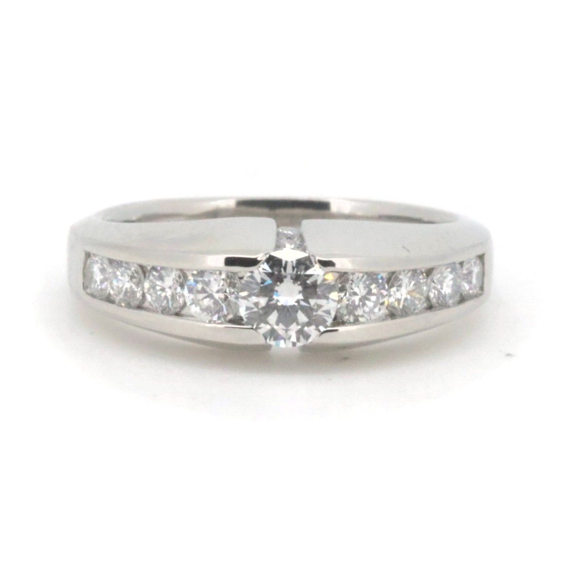 16/美品 モニッケンダム Pt900 ダイヤ計0.45ct リング 指輪 モニッケンダム リング ダイヤ ダイヤモンド 0.36ct 11号 Pt900