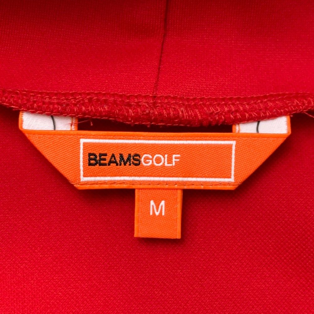 サイズ：M BEAMS GOLF ビームスゴルフ  ジップパーカー ロゴ刺繍 レッド系 [240101221133] ゴルフウェア レディース ストスト