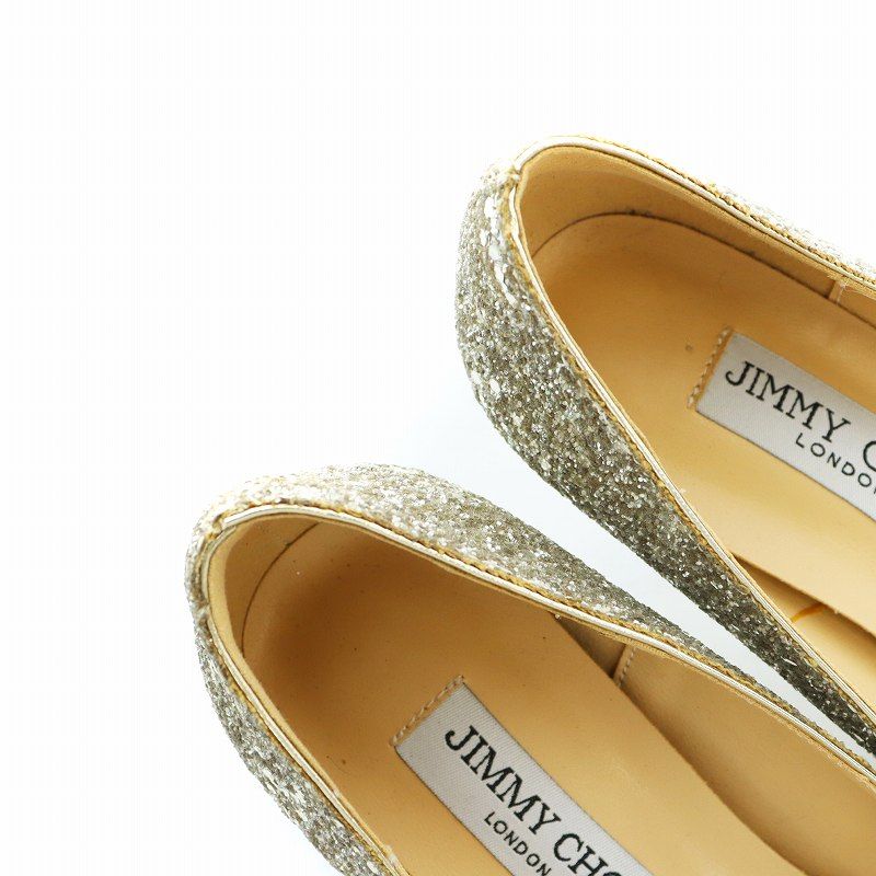 Jimmy Choo ゴールド ポインテッドトゥ ハイヒール size39