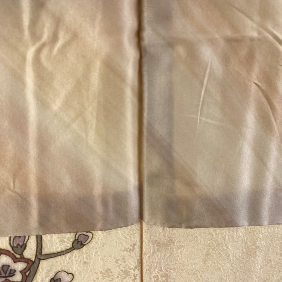 ベージュ 正絹