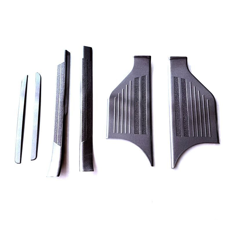 25年式ダイハツMOVE サイドステップスカッフプレート 迎賓踏板 不錆ステンレス製 ドアモールガード 脚部保護 銀 黒ヘアライン選択可 内装外装パーツ FFCRYSTALESIA_COM