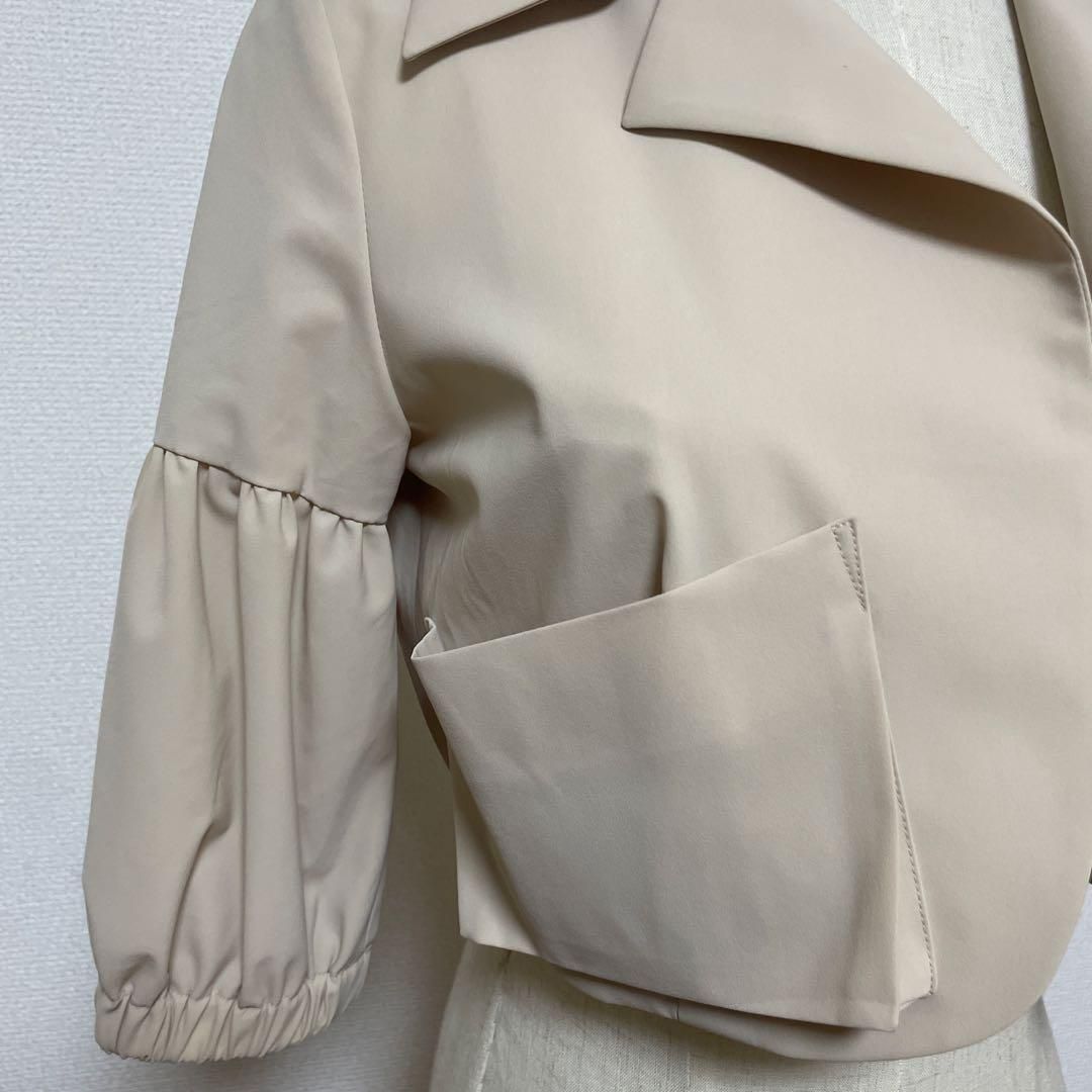 FOXEY NEW YORK テーラード ストレッチ ジャケット 38 ベージュ - メルカリ