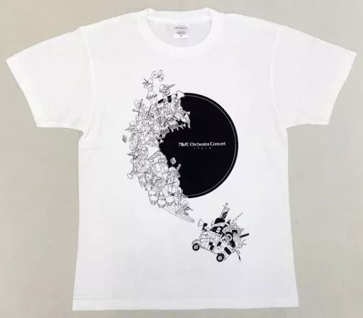 Tシャツ(キャラクター)　集合 Tシャツ ホワイト フリーサイズ 「NieR Orchestra Concert 12018」 中古】Tシャツ(キャラクター) 集合 Tシャツ ホワイト