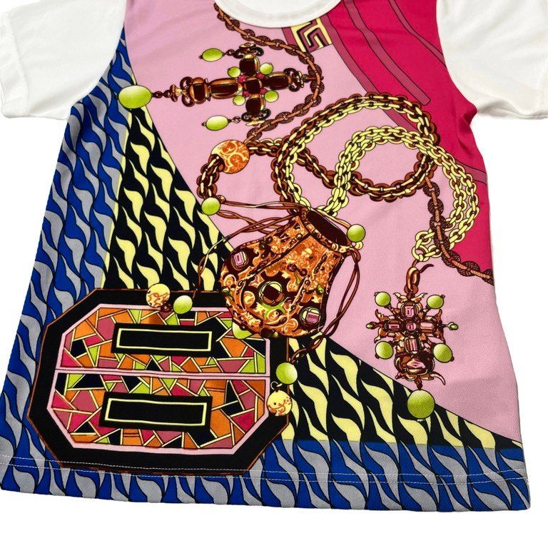 COMME des GARCONS 19SS スカーフポリエステルカットソー Tシャツ The Beauty of Unfinish 未完成が持つ美しさ レディース COMME des GARCONS - COMME des GARCONS 19SS スカーフポリエステル