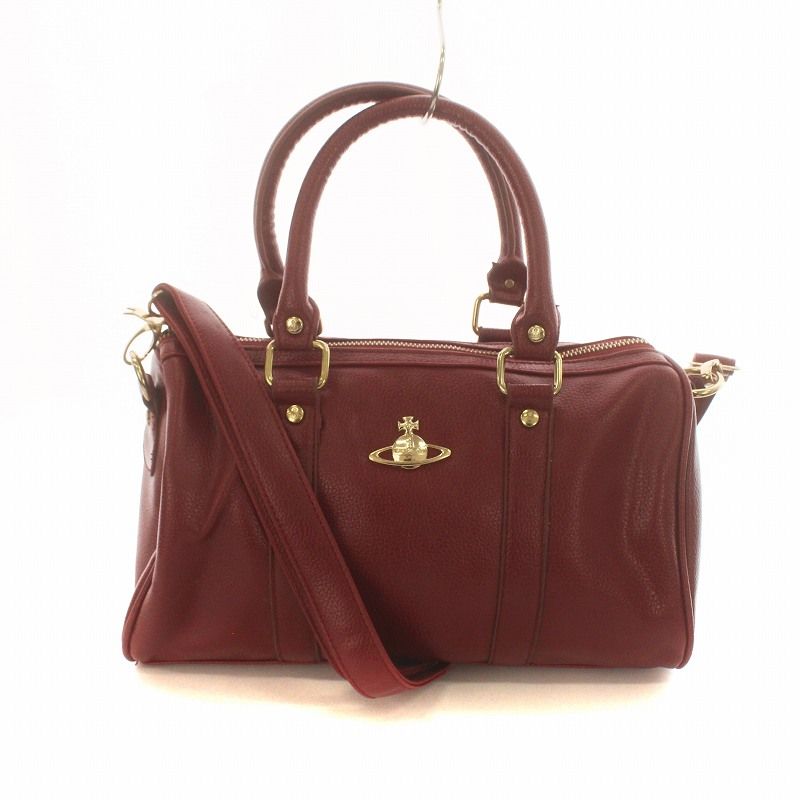 【美品】　ヴィヴィアンウエストウッド　ショルダー　ミニボストン　2way オーブ 美品】 ヴィヴィアンウエストウッド ショルダー ミニボストン
