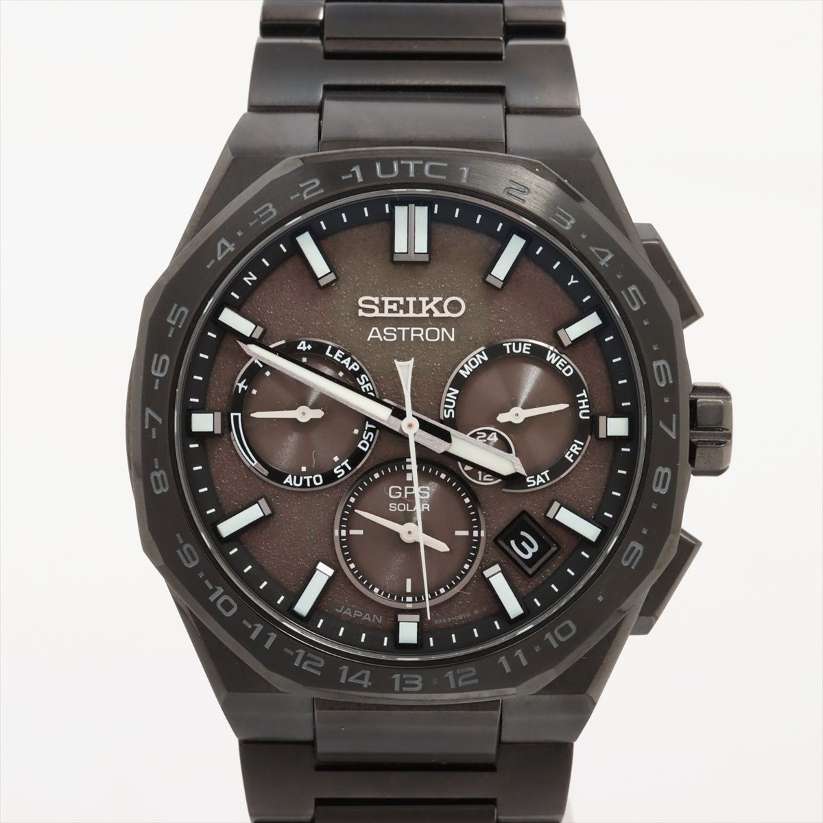 SEIKO セイコー アストロン 123/600 TI ソーラー 黒文字盤 5X53 SEIKO セイコー アストロン 123/600 TI ソーラー 黒文字盤 5X53