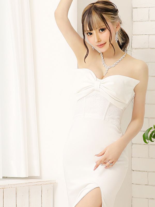 AR23320 エンジェルアールラベンダー ストラップレス ドレス Sサイズ