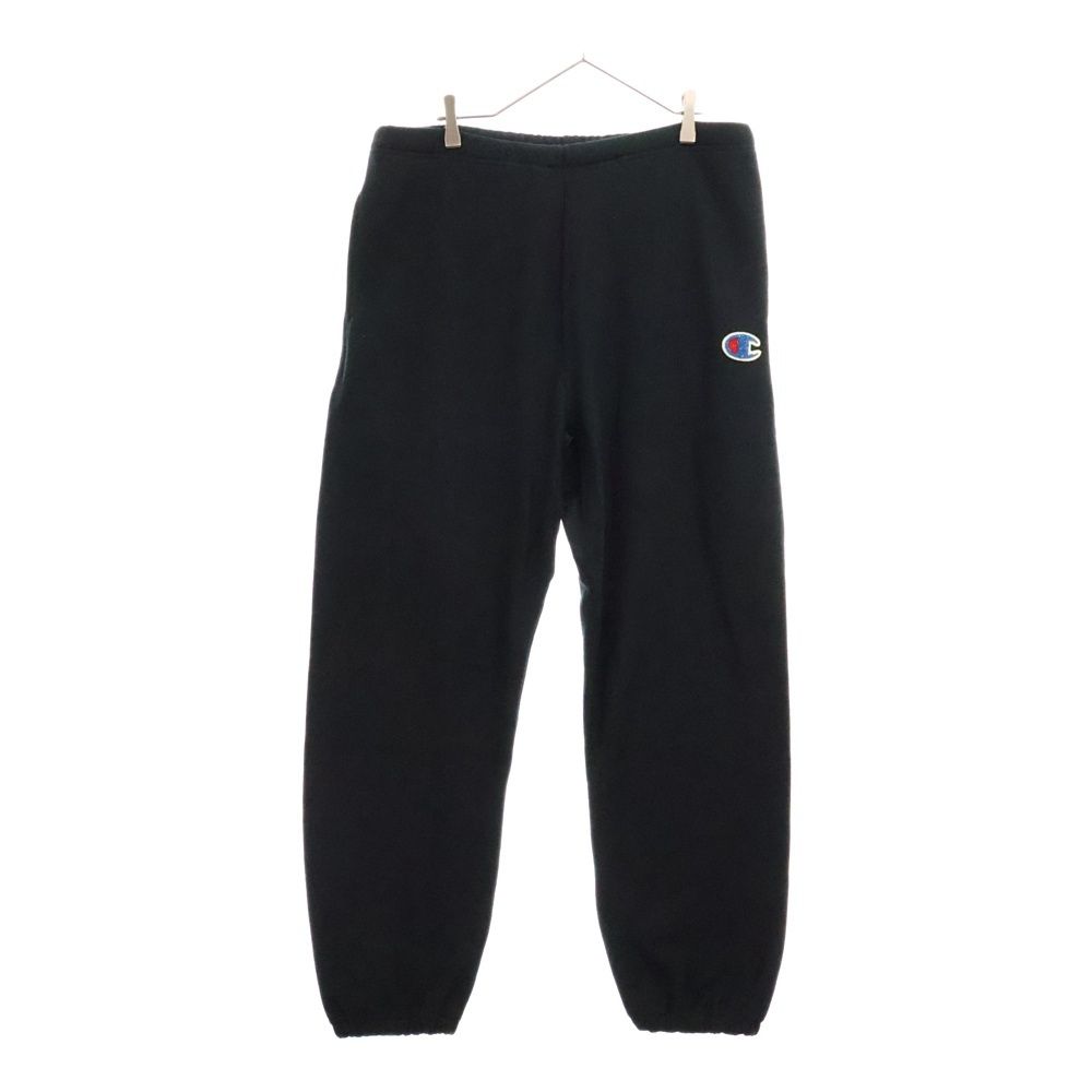UNDERCOVER アンダーカバー ×Champion チャンピオン ロゴビーズ刺繍スウェットロングパンツ ブラック C8-B205