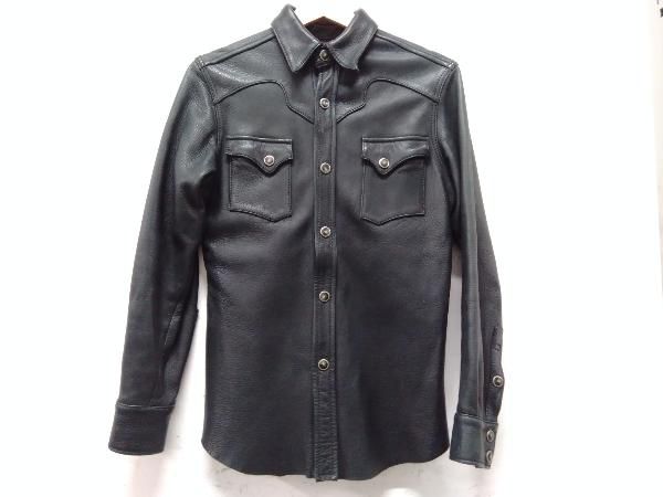 The Flat Head レザーシャツ ディアスキン 36サイズ ザフラットヘッド THE FLAT HEAD DEERSKIN SHIRT ディアスキン