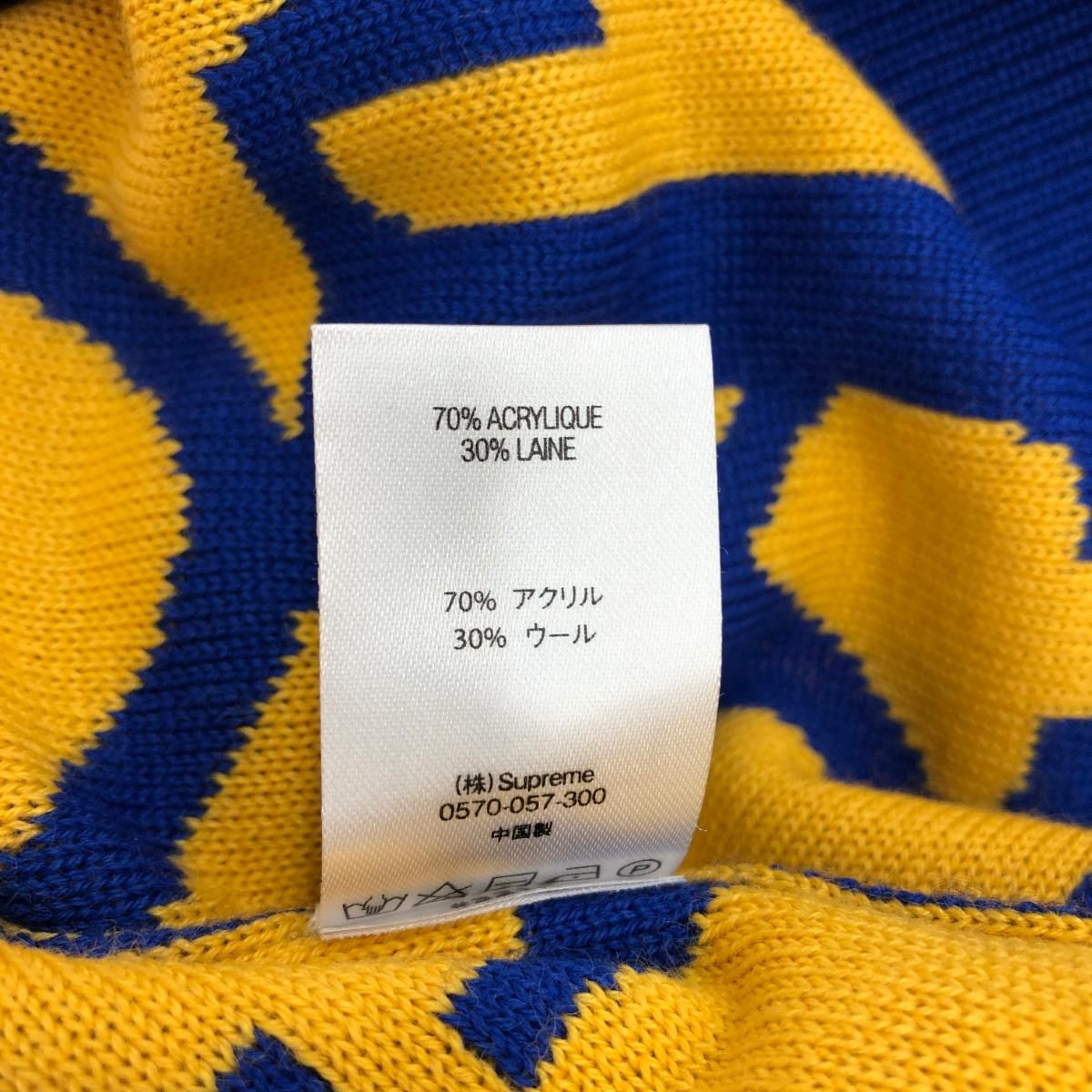 SUPREME シュプリーム Fuck Sweater ニット サイズ:XL ブルー ウール 