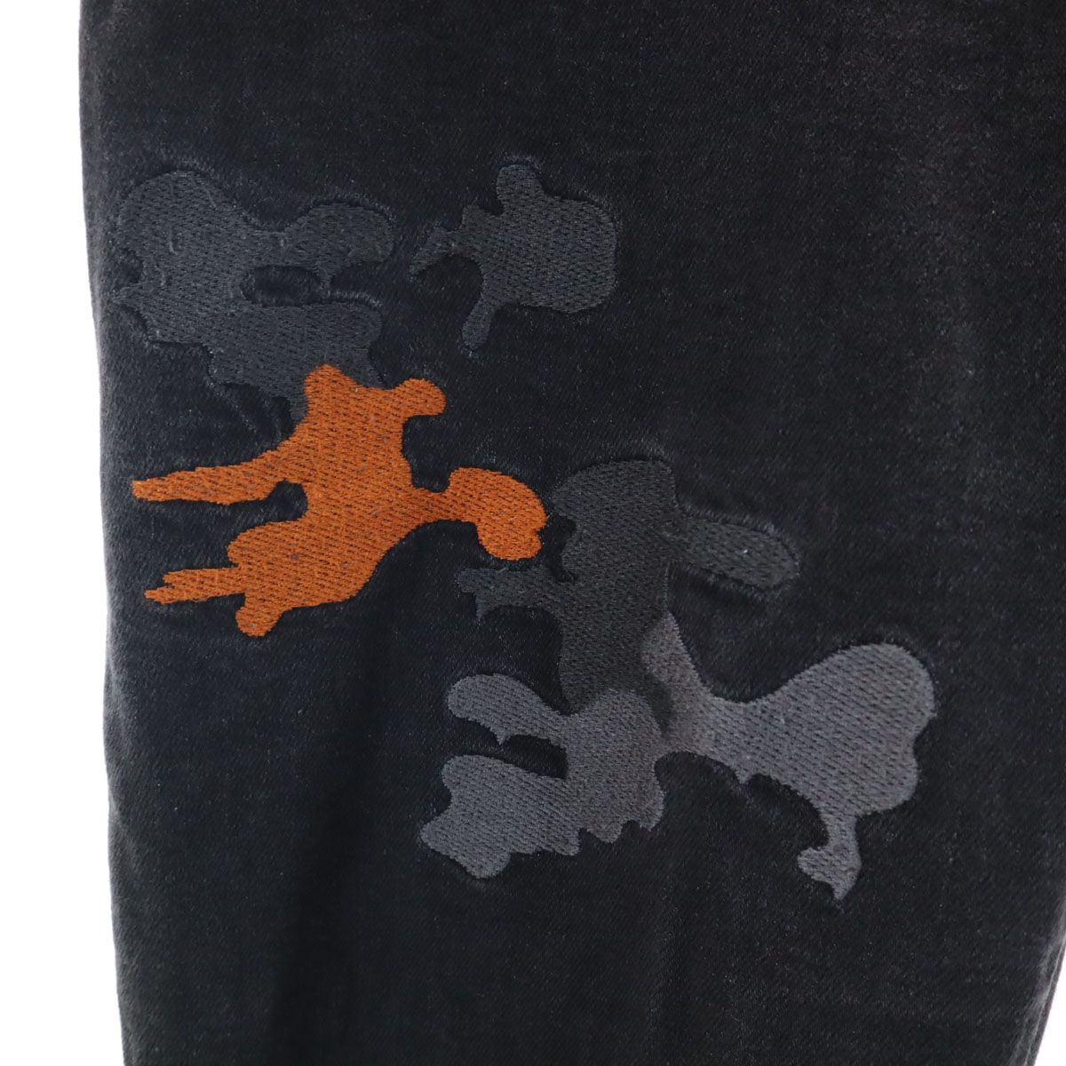 Emporio Armani エンポリオアルマーニ モーリシャス製 カモフラパッチワーク ボタンフライ デニムパンツ w30 アフリカコットン メンズ Emporio Armani エンポリオアルマーニ モーリシャス製 カモフラパッチ