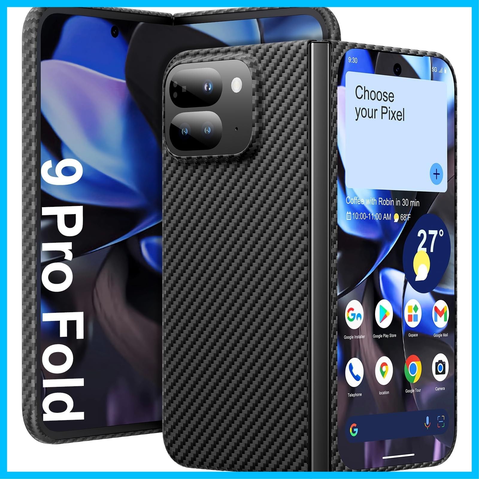 新着商品 F 対応アラミド繊維ケース Pro memumi 0.5mm 薄 9 耐衝撃 全面保護カバー Pixel ワイヤレス充電対応 ミニマリスト Google シンプル