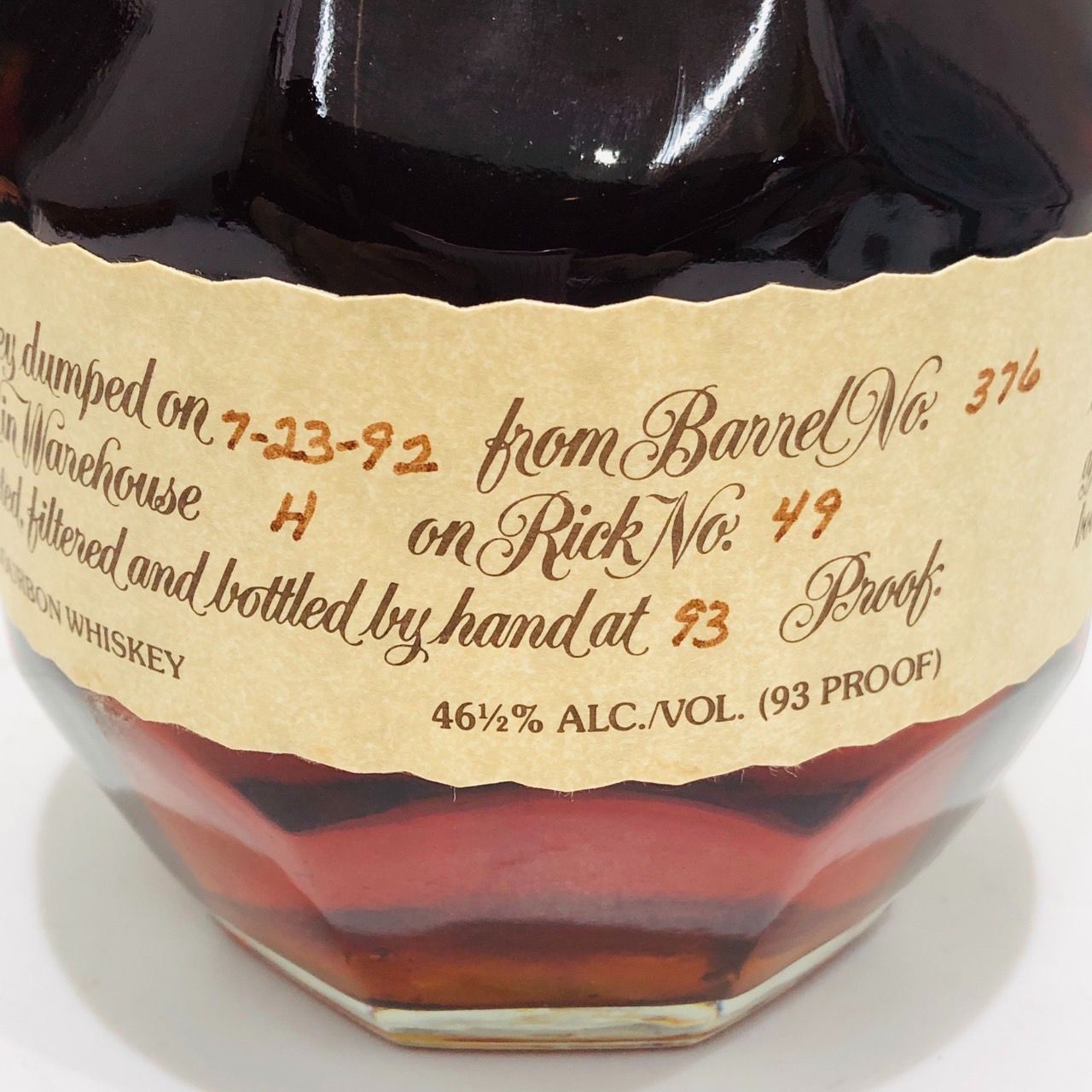 ▽Blanton's ブラントン Single Barrel シングルバレル 1992 Bourbon