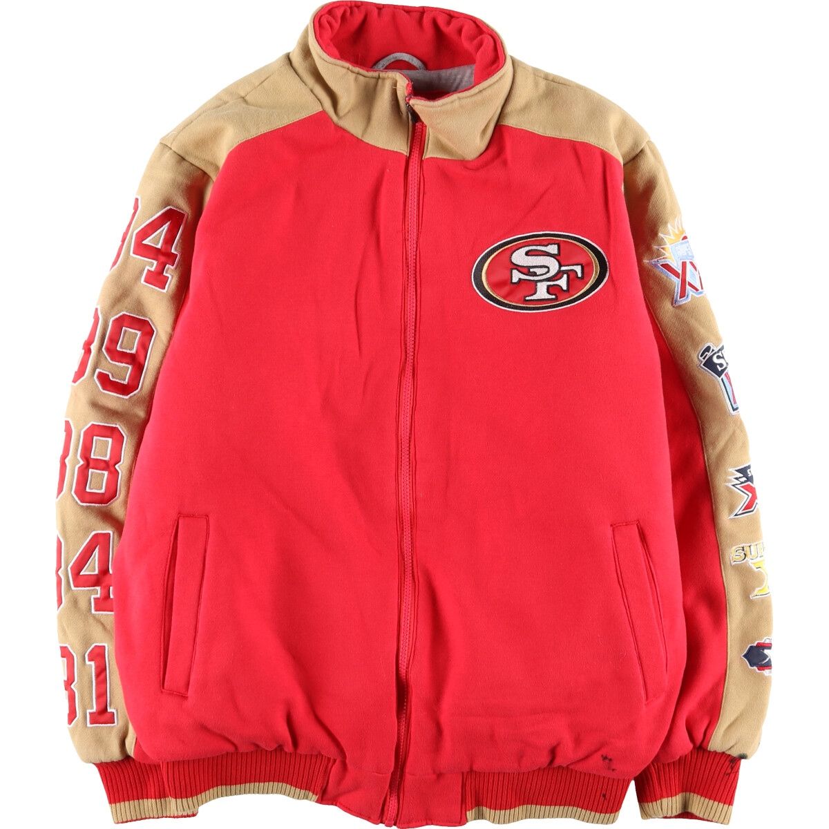 San Francisco 49ers ナイロンジャケット 美品 - ウォームアップウェア