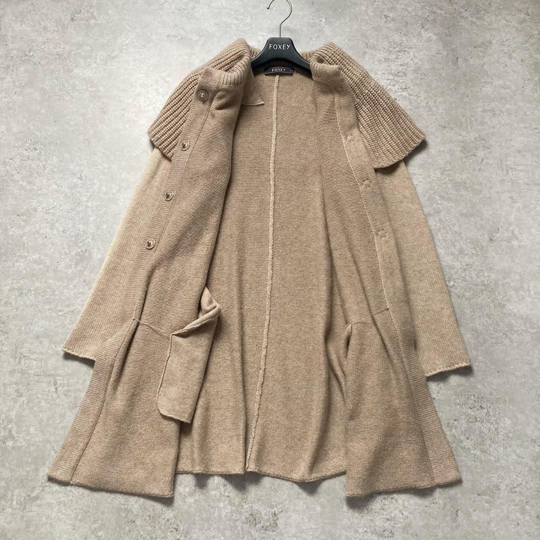 フォクシー ピュアカシミヤ ロングニットカーディガン ニット