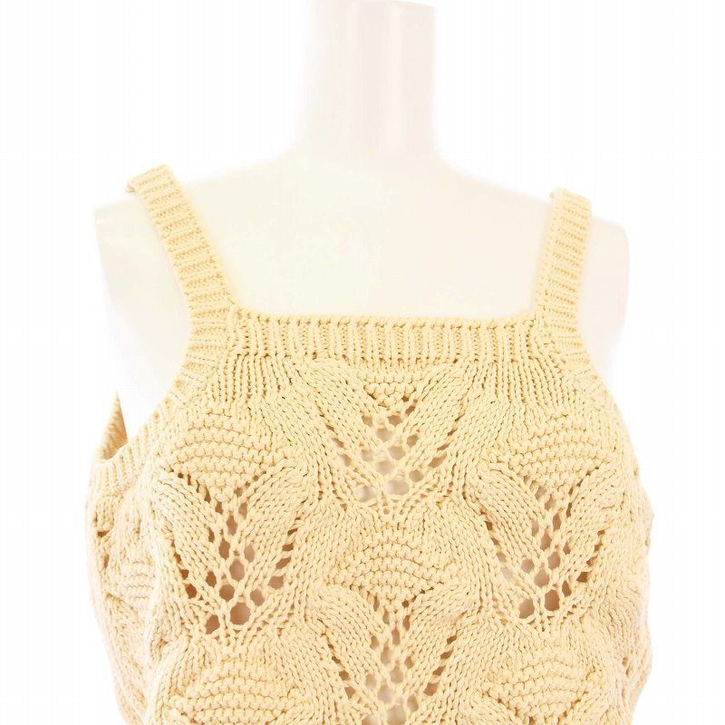 6(ROKU)LILY YARN KNIT CAMISOLE/キャミソール