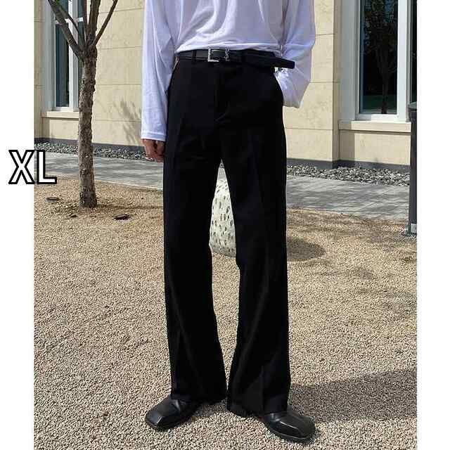XL 秋冬 コーデ メンズ 服 シンプル ファッション オシャレ 大人 かっこいい 大きいサイズ ストリート 紳士服 カジュアル パンツ ゆったり ストレート 快適 韓国スタイル ドレープ アイロン不要