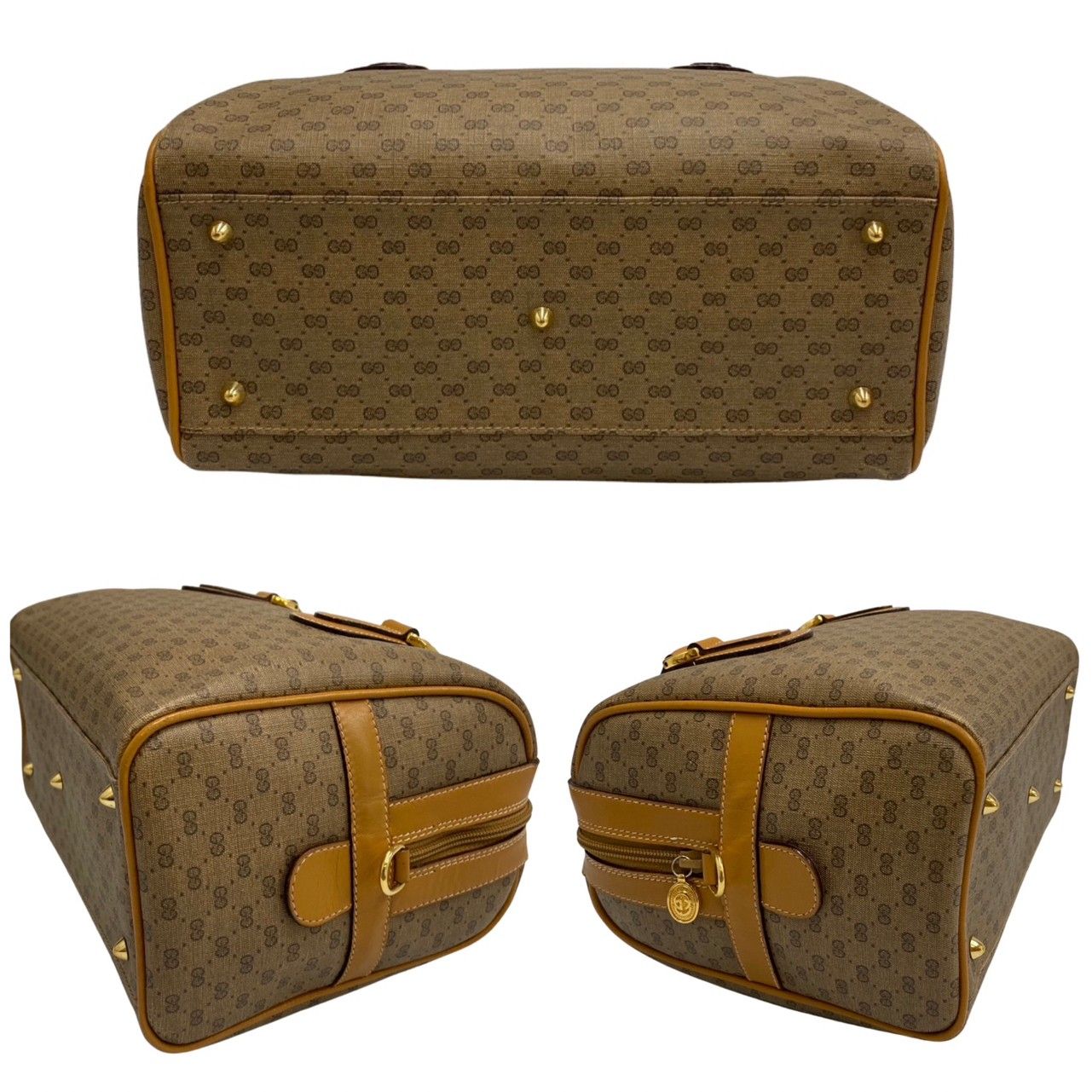 極 美品 GUCCI オールドグッチ グッチ ヴィンテージ マイクロGG ロゴ