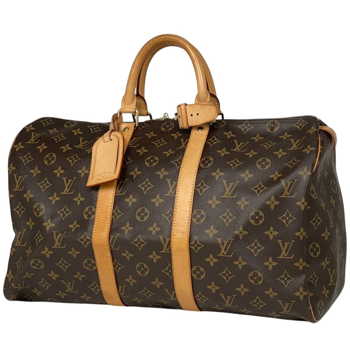 ルイ ヴィトン Louis Vuitton キーポル 45 ハンドバッグ 旅行 出張 ビジネス ボストンバッグ モノグラム ブラウン M41428 レディース