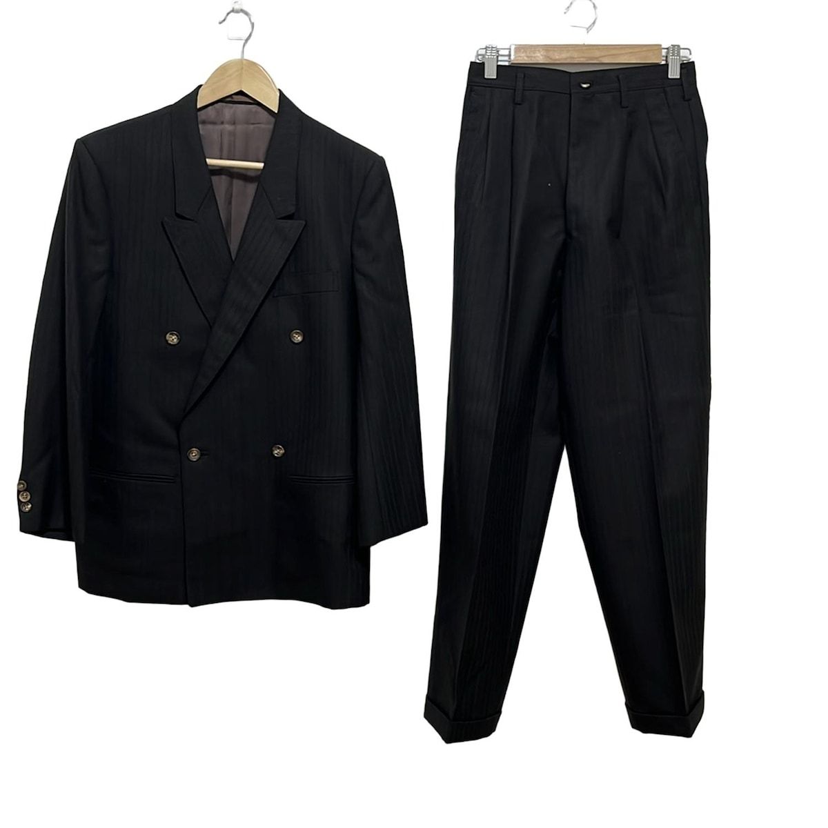 Y s for men ワイズ フォーメン ダブルスーツ メンズ - ダークブラウン ストライプ