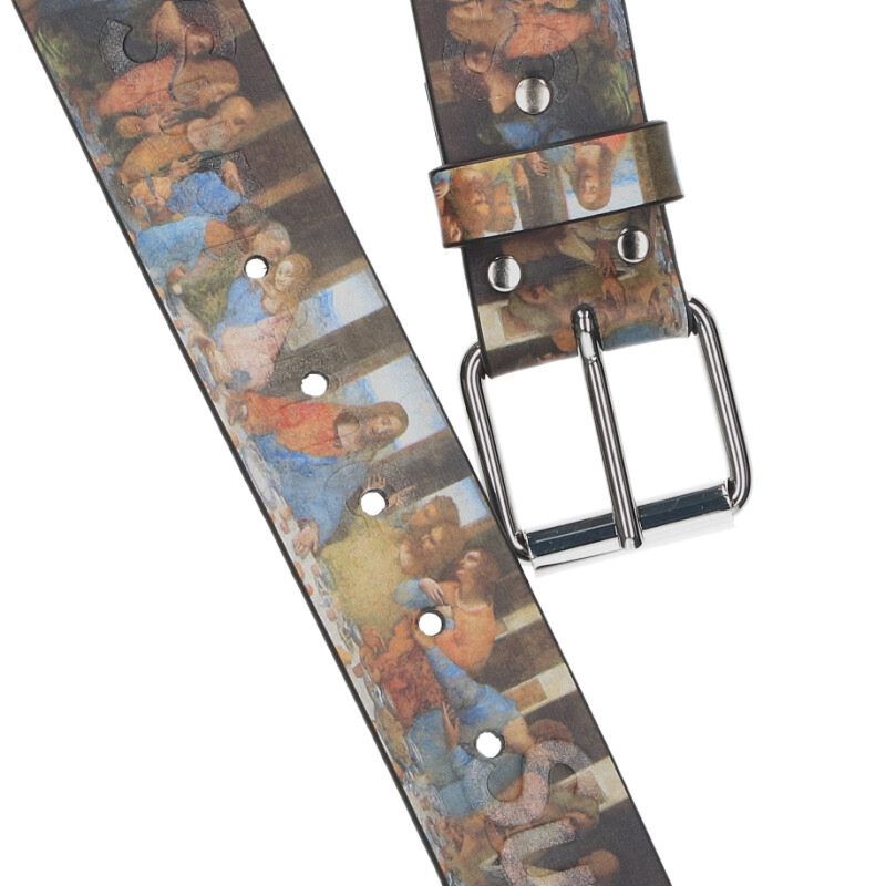 シュプリーム 25SS Last Supper Leather Belt ラストサパーレザー  