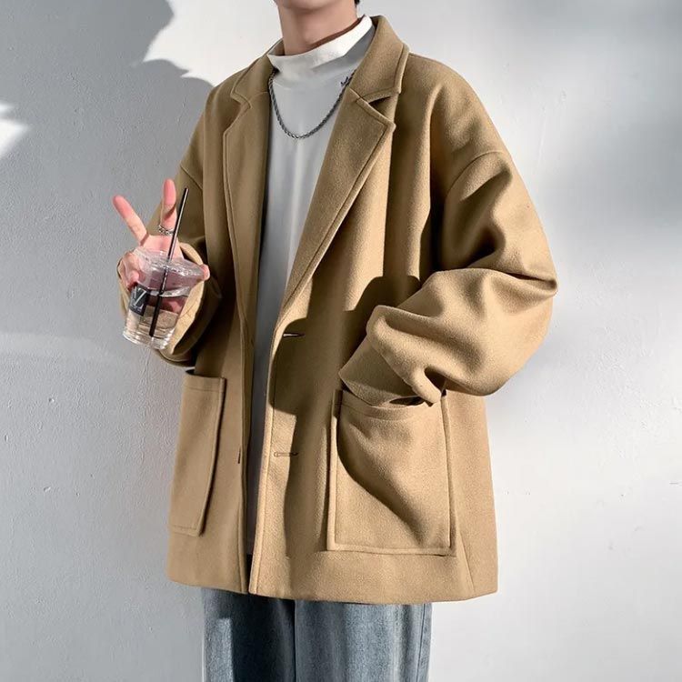 オーバーコート テーラードコート ラシャコート メンズ 厚地