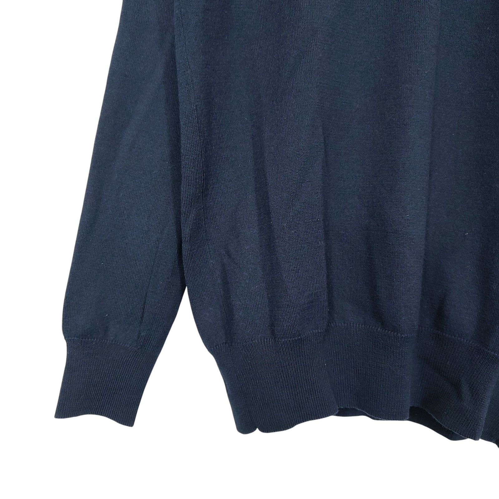 マークアンドロナ MARK&LONA スニード ニット ウールネイビー Sサイズ