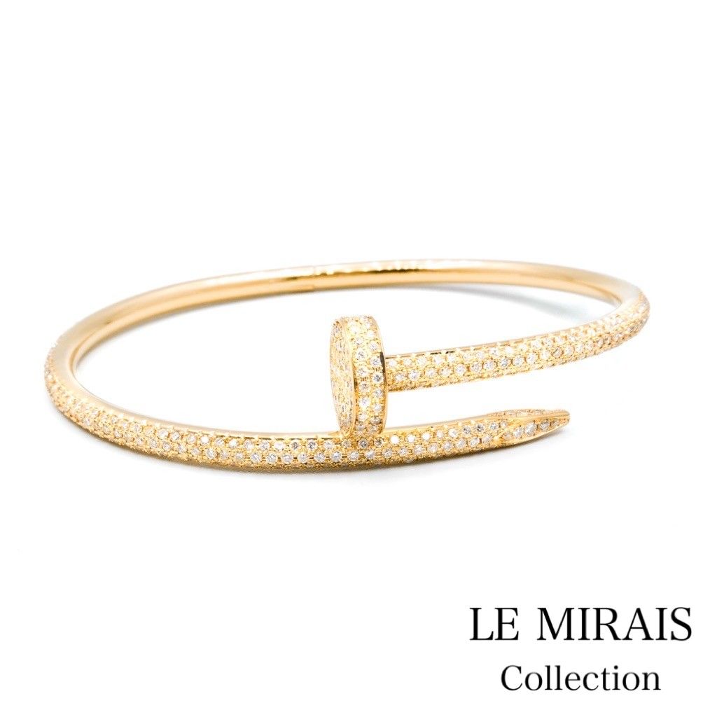 保証書付】カルティエ ラブブレス WG 18 ホワイトゴールド