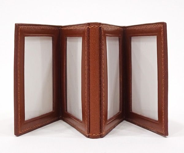 未使用❤︎ HERMESミニフォトフレーム エルメス HERMES 写真立て フォトフレーム ミニ レザー 黄 イエロー