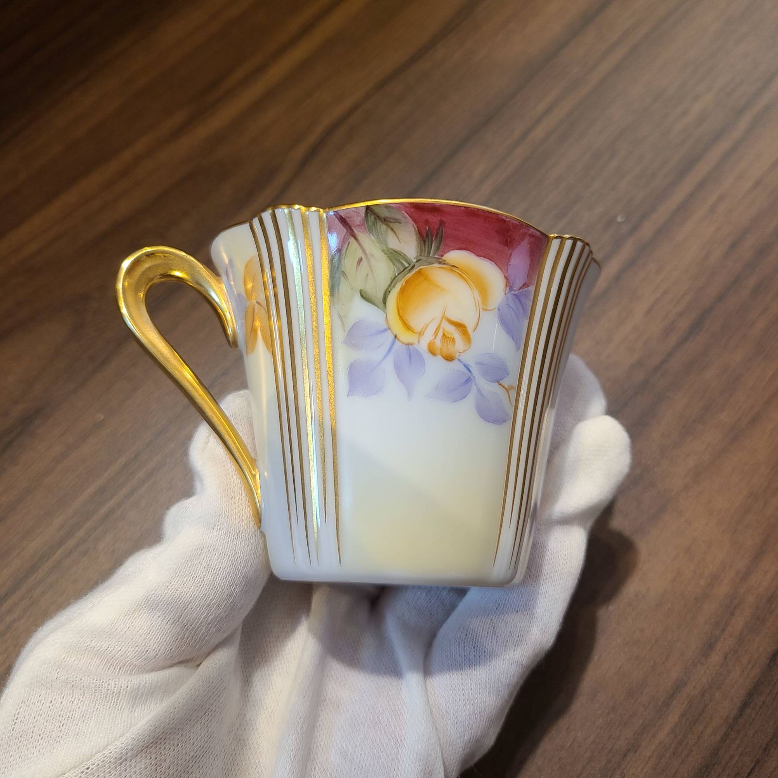 美品 Noritake ノリタケ ダイヤモンドコレクション カップ＆ソーサー 6 