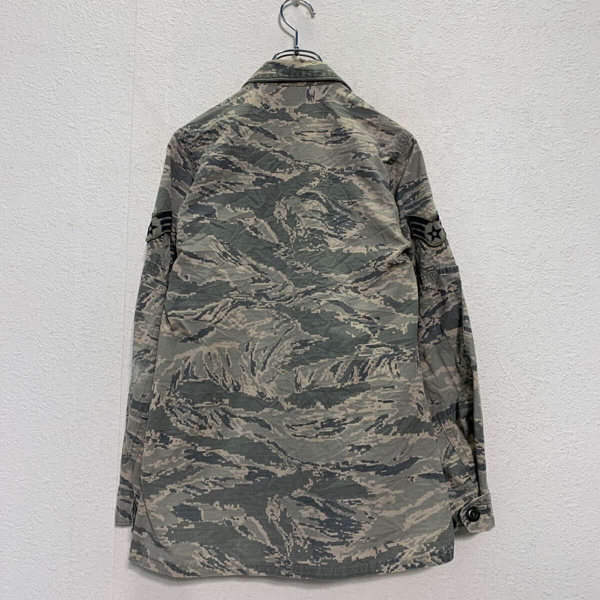 vintage USA製　タイガーカモ　カモフラ　ミリタリージャケット　L 実物 米軍 ウッドランドカモ ジャケット 90s エアフォース 所属