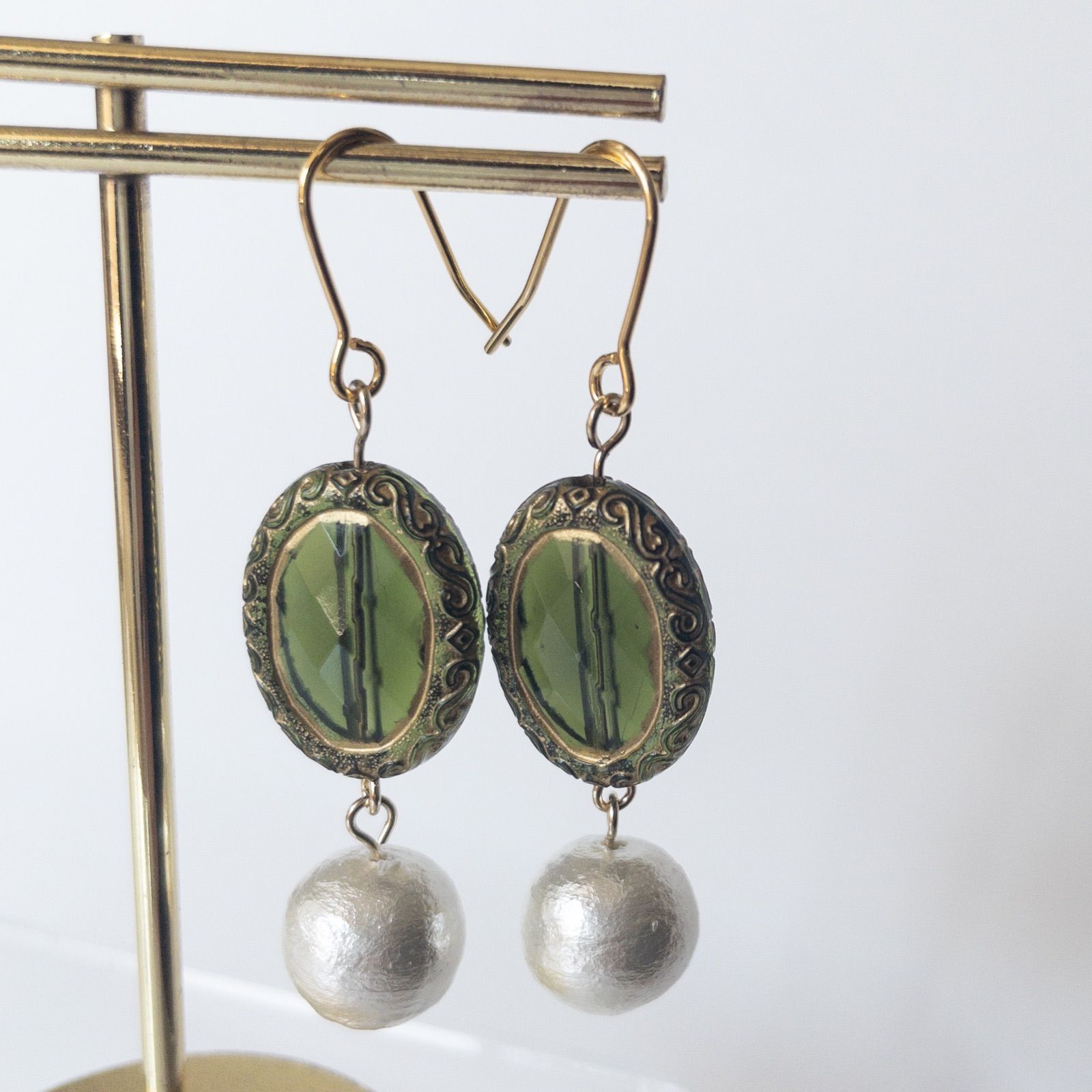 48】ハンドメイド ピアス イヤリング アクセサリー ドイツ 