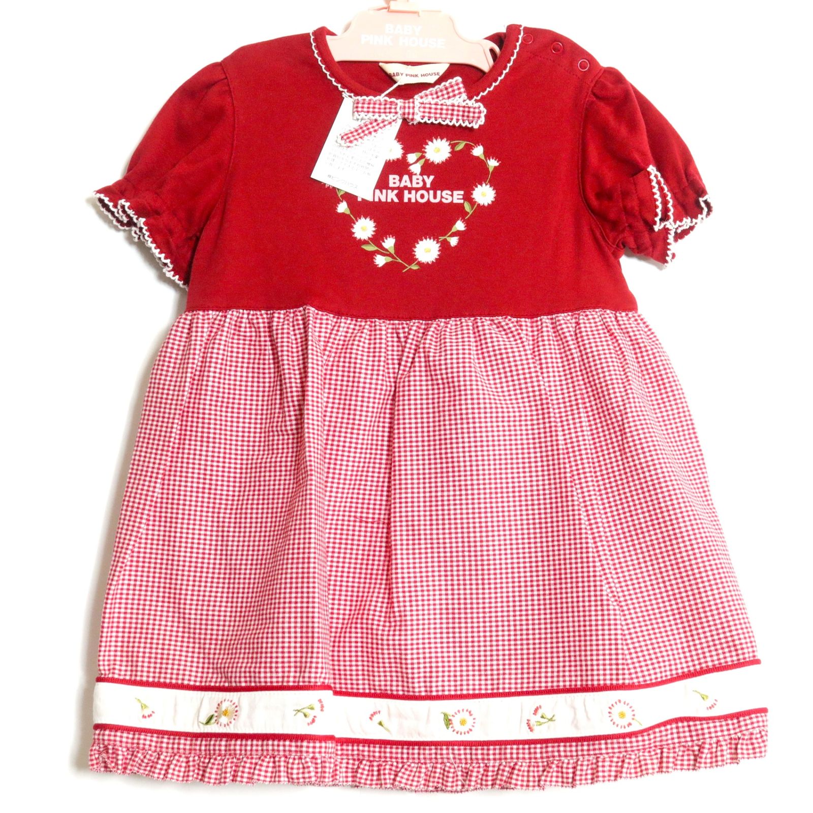 美品】ベビーピンクハウス ☆ワンピース&ズボン ベビー サイズSS(85 