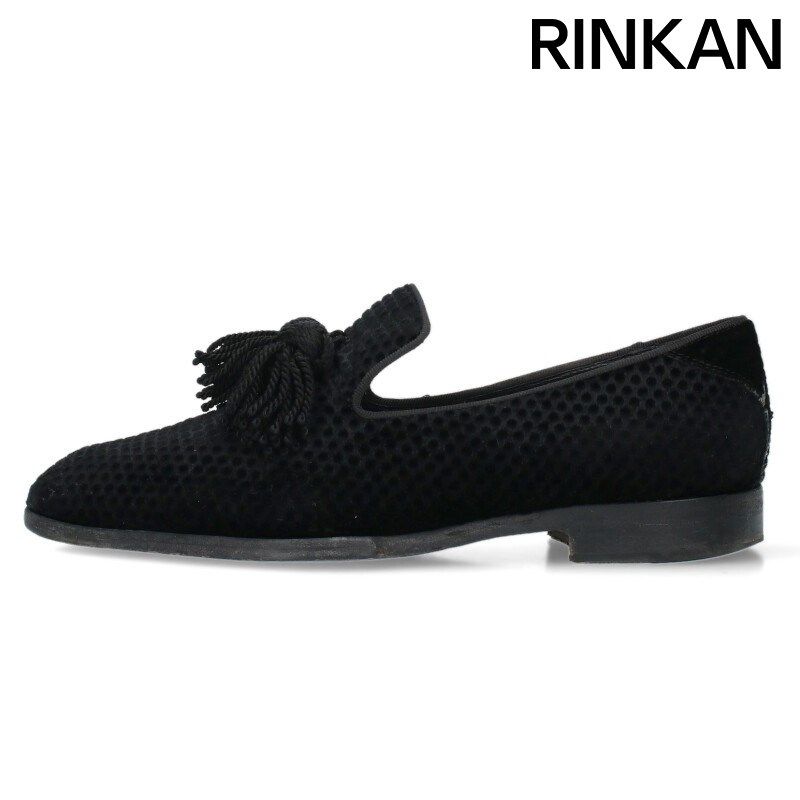 ジミーチュウ FOXLEY ベロアタッセルスリッポンシューズ メンズ 43